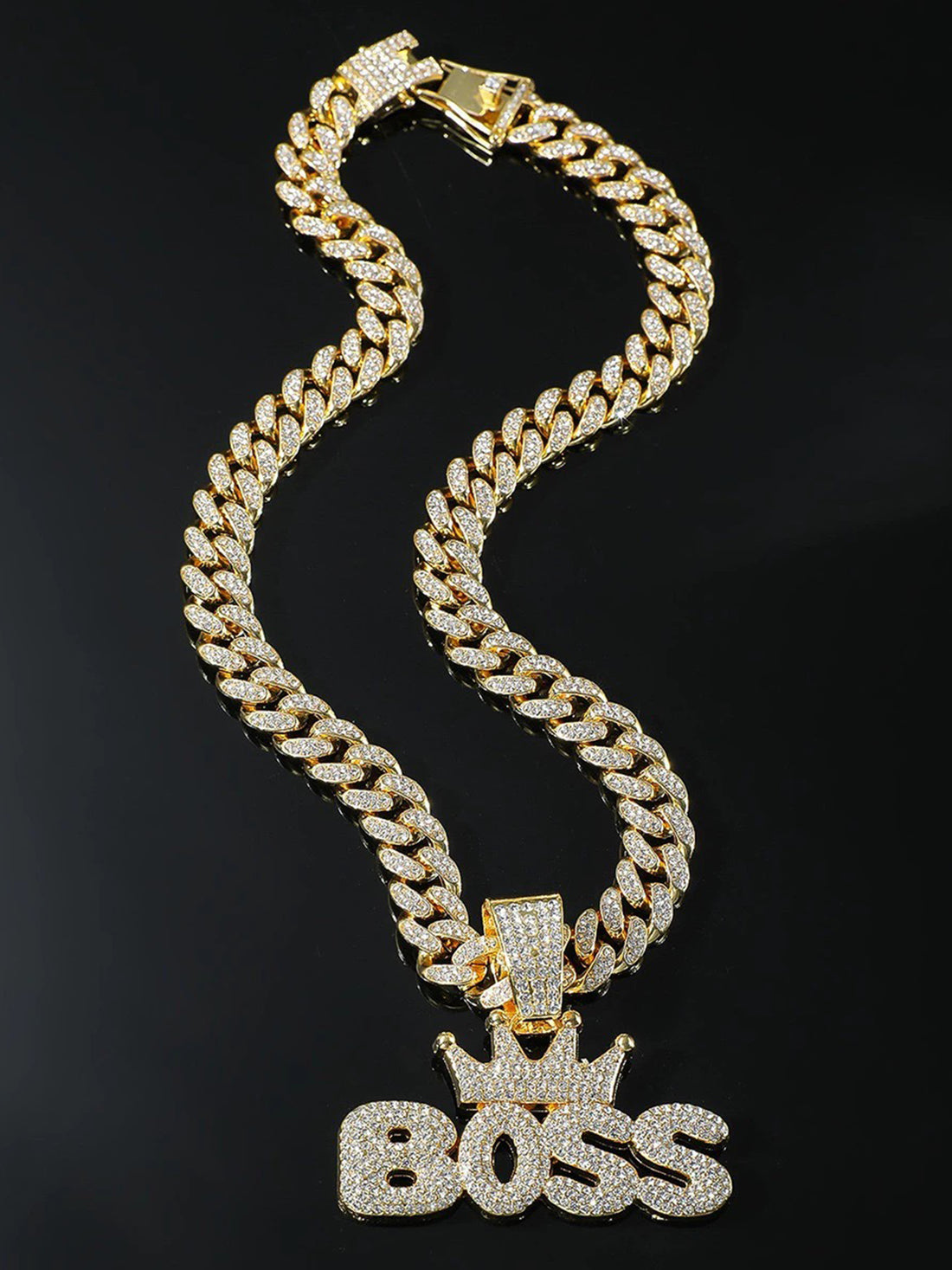Brick Lane Chunky Cuban Chain Necklace - Gold