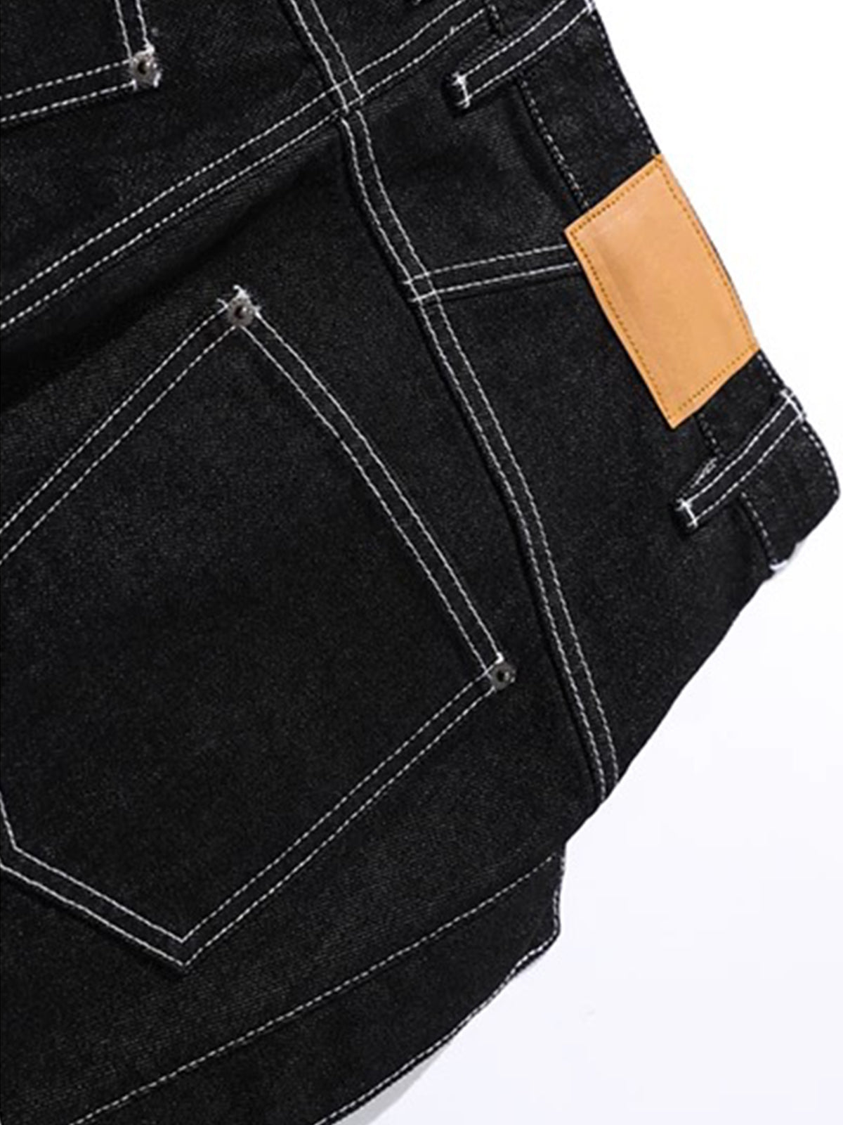 Brick Lane Wide-Leg Multi-Pocket Utility Cargo Shorts - Black