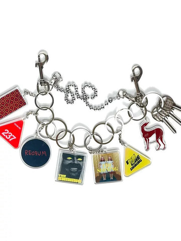 Brick Lane Multi-Layer Vintage Charm Badge Pants Chain - Silver