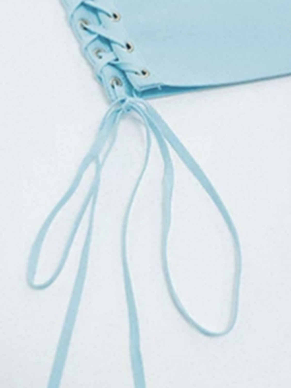 Brick Lane Skimming Cut Out Detail Cami Dress - Blue