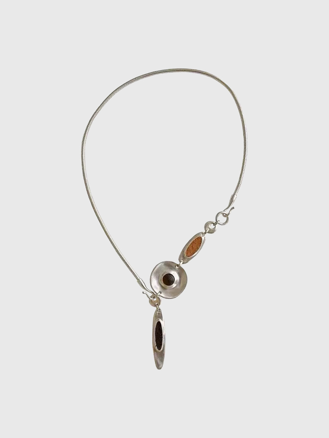 Brick Lane Dainty Vintage Charm Pendant Necklace - Silver