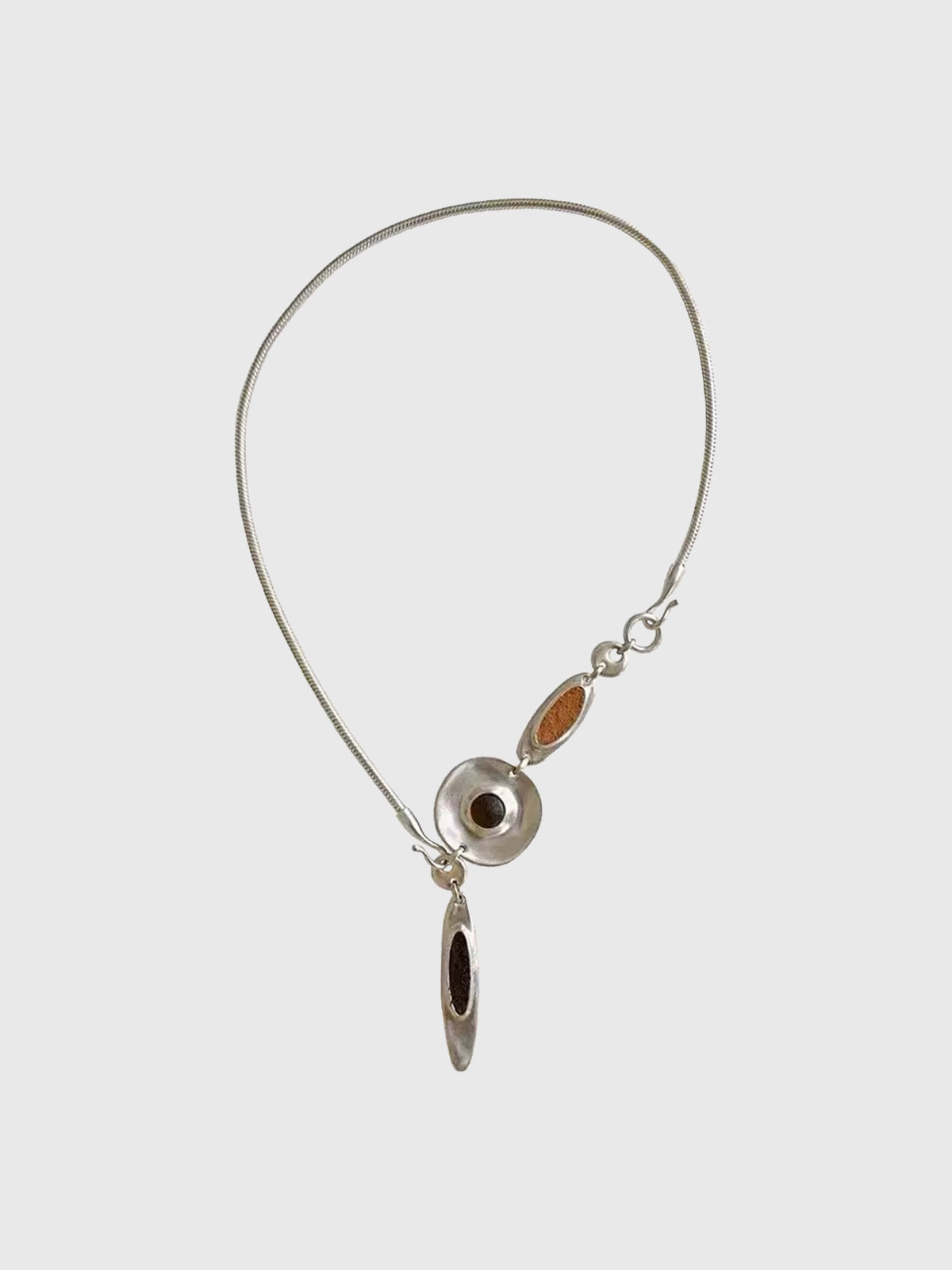 Brick Lane Dainty Vintage Charm Pendant Necklace - Silver