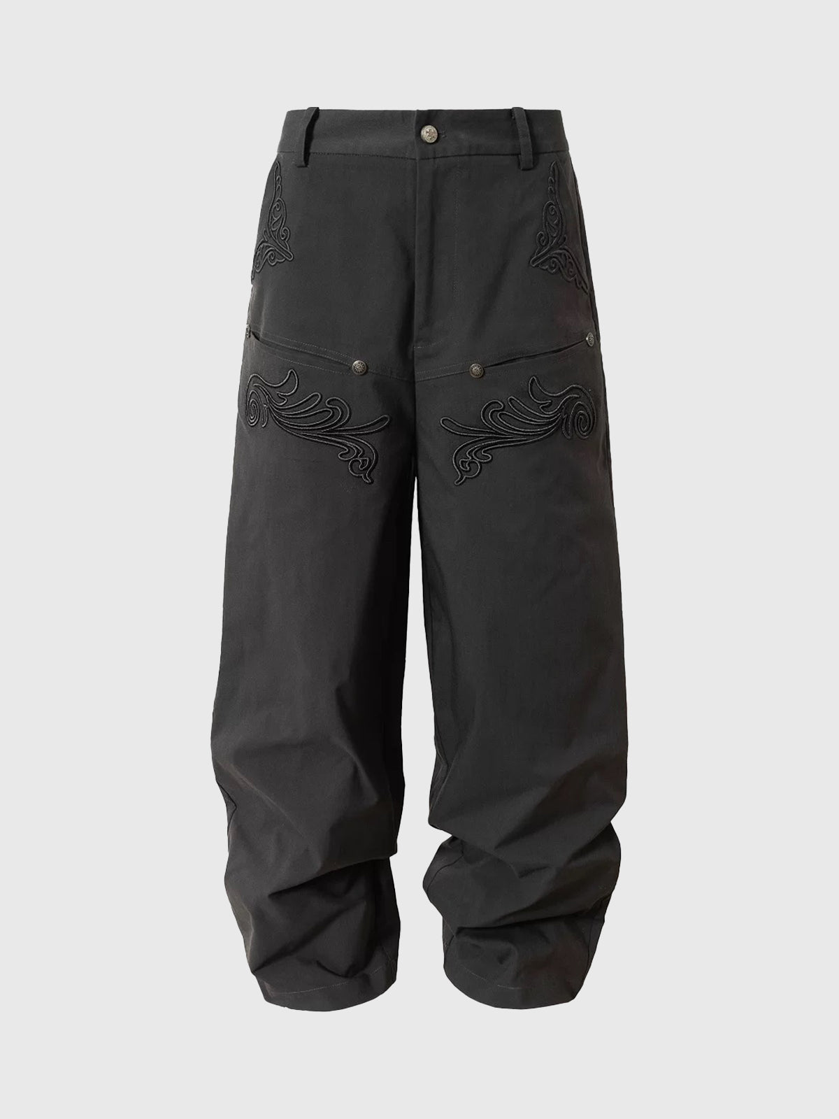 Shadow Stitch Cargo Pants - Jet Black