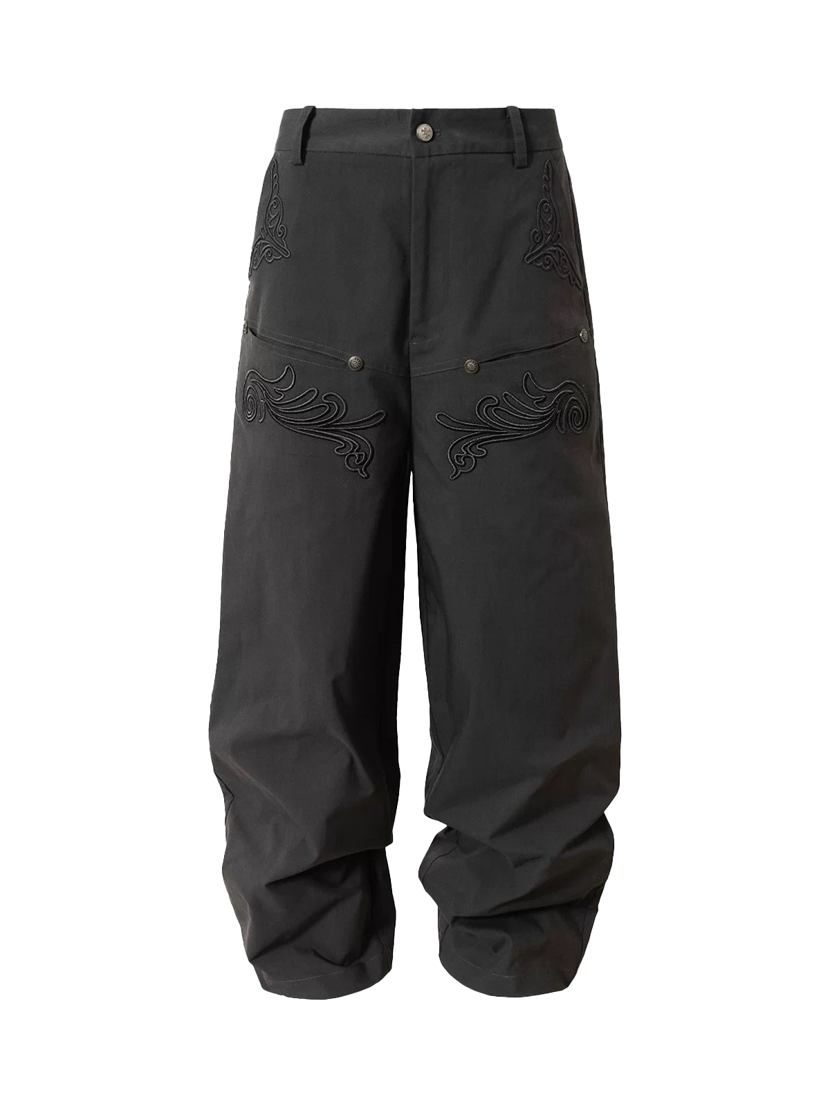 Shadow Stitch Cargo Pants - Jet Black