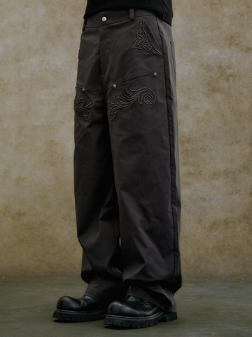 Shadow Stitch Cargo Pants - Jet Black