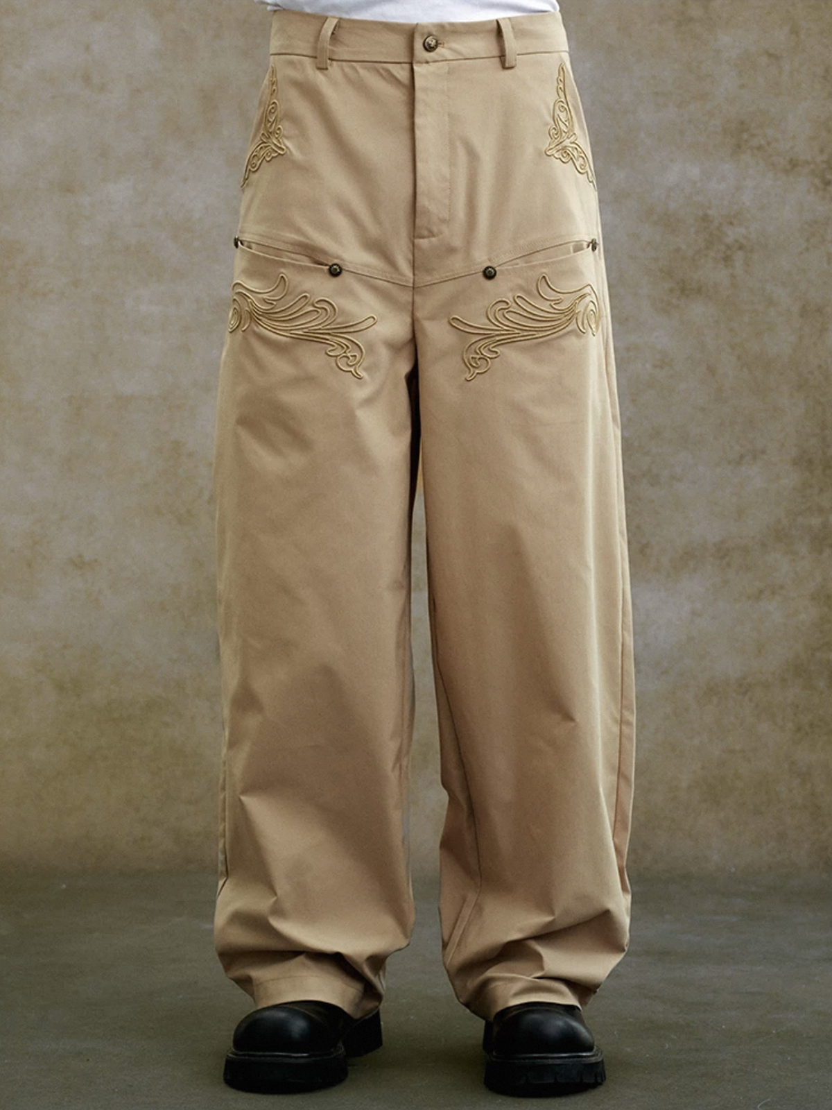 Shadow Stitch Cargo Pants - Coffee Brown