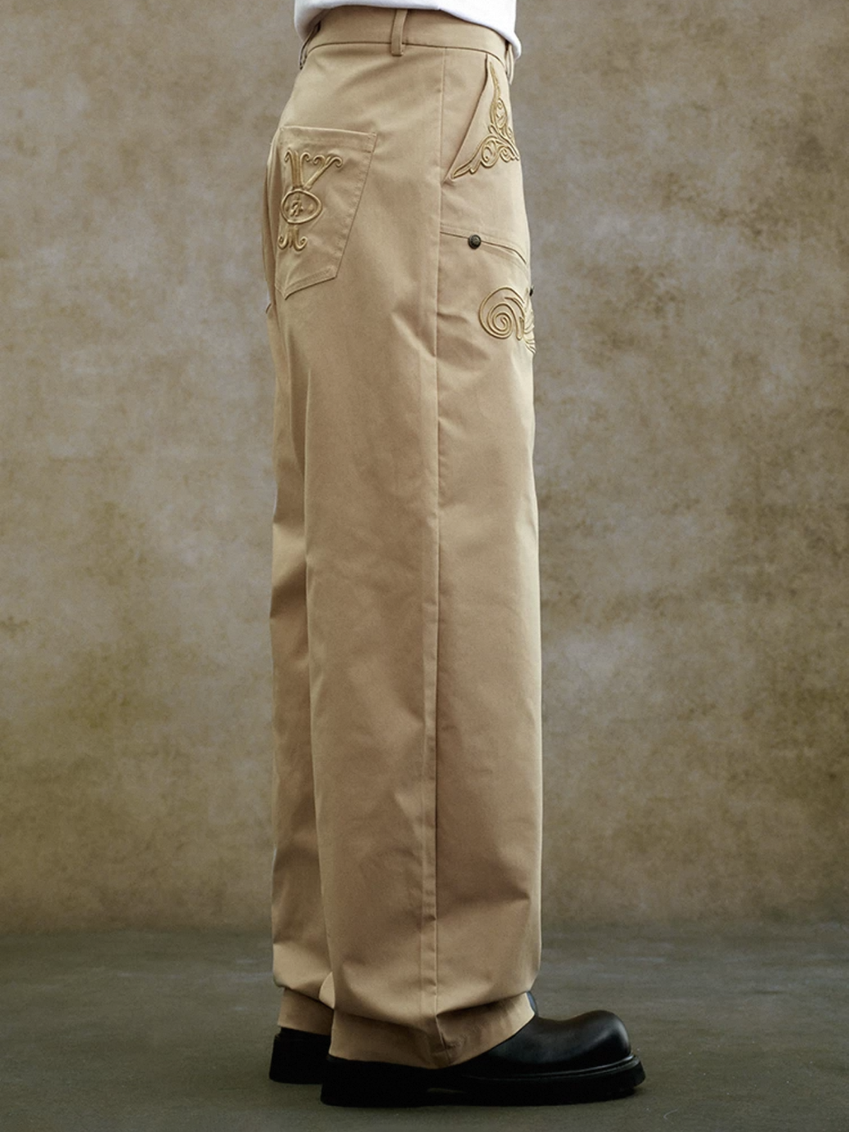 Shadow Stitch Cargo Pants - Coffee Brown