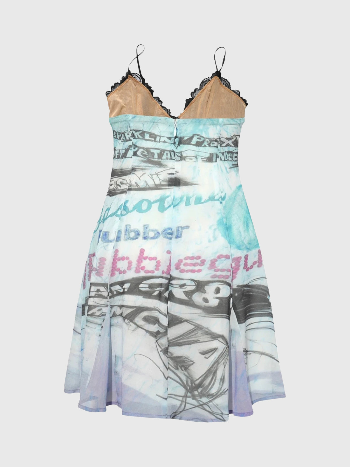 Blue Voltage Lace Dress - Cloud Blue