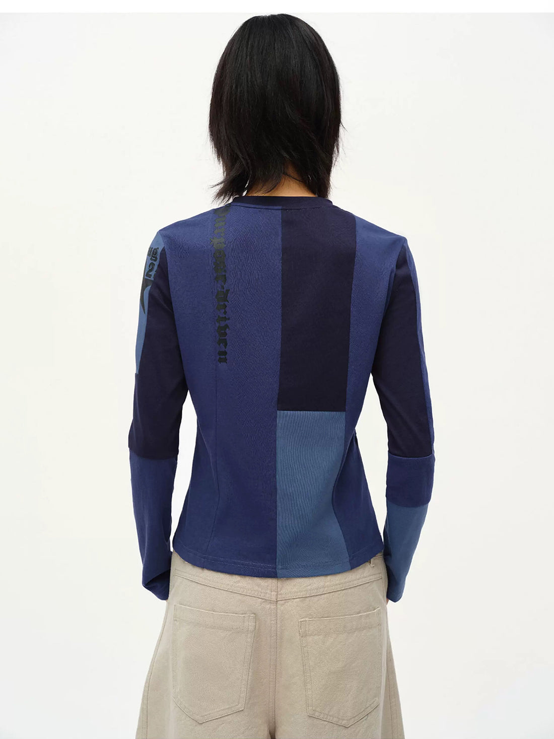 Remix Panel Jersey Top - Royal Blue