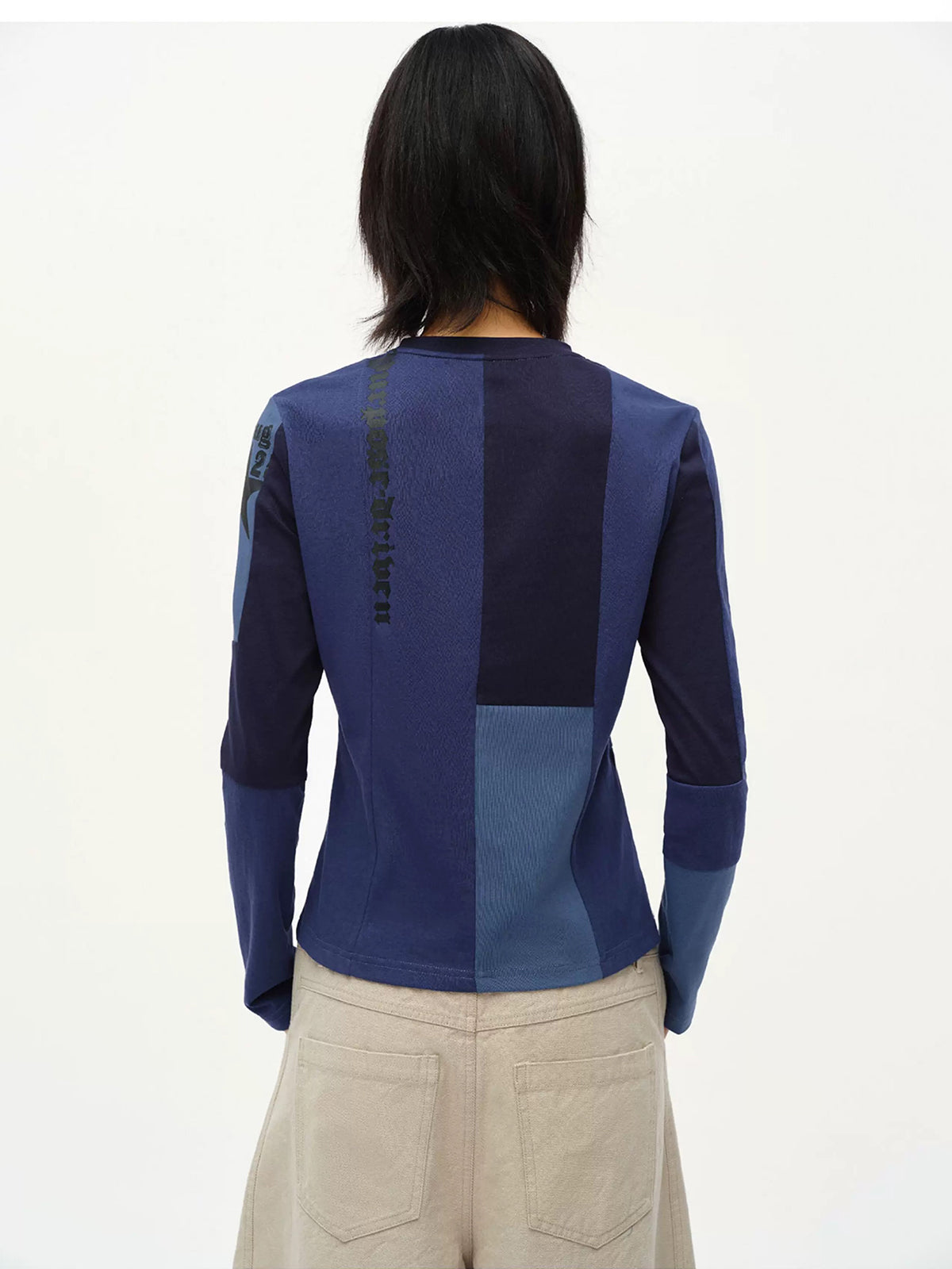 Remix Panel Jersey Top - Royal Blue