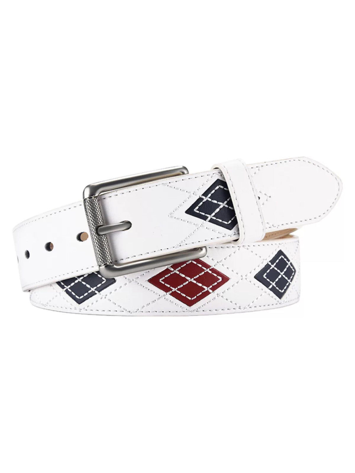 Brick Lane Gothic Cross Belt - White
