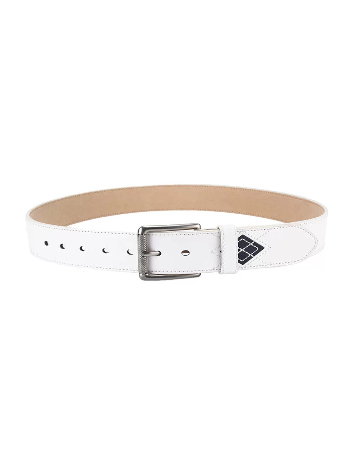 Brick Lane Gothic Cross Belt - White