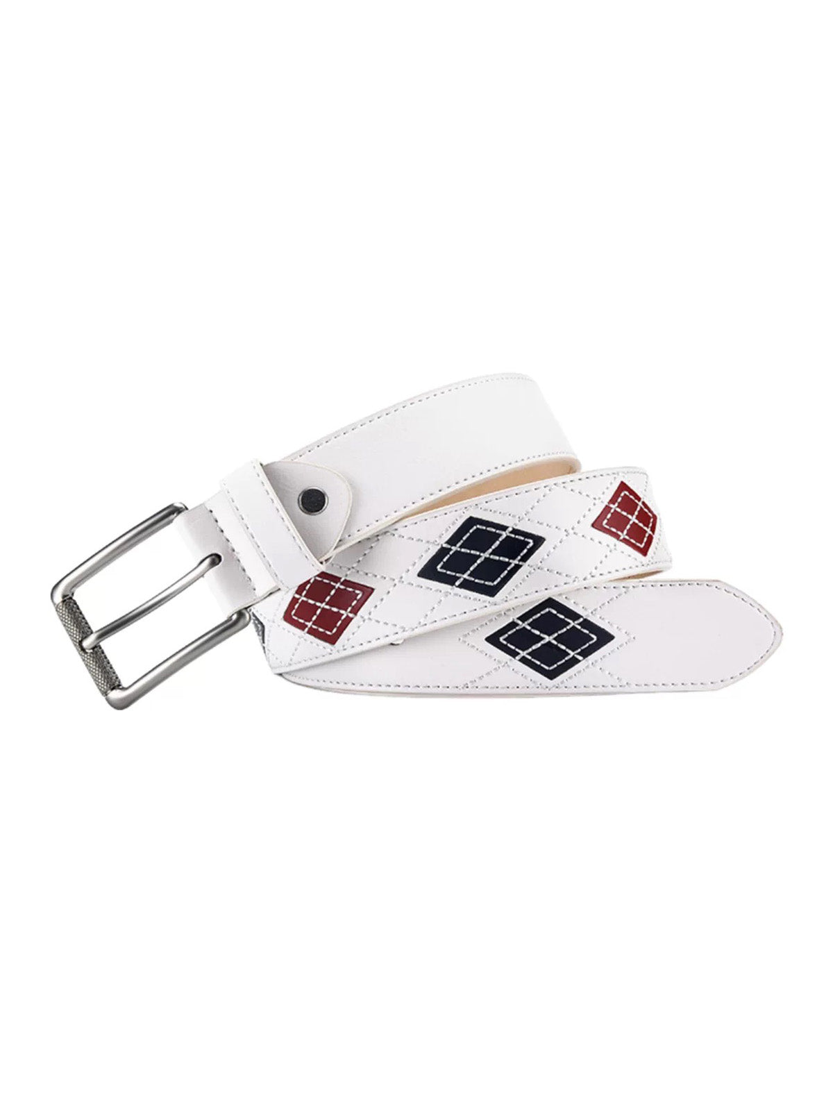Brick Lane Gothic Cross Belt - White