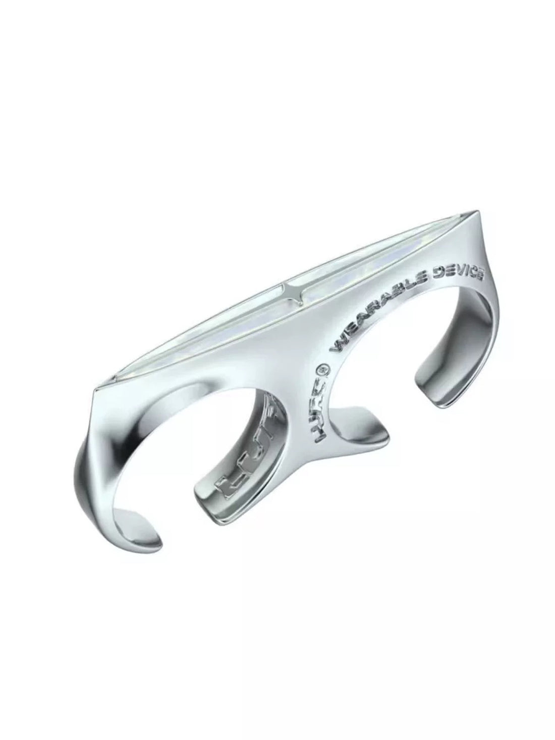 Brick Lane Minimalist Two-Finger Double Ring - Silver