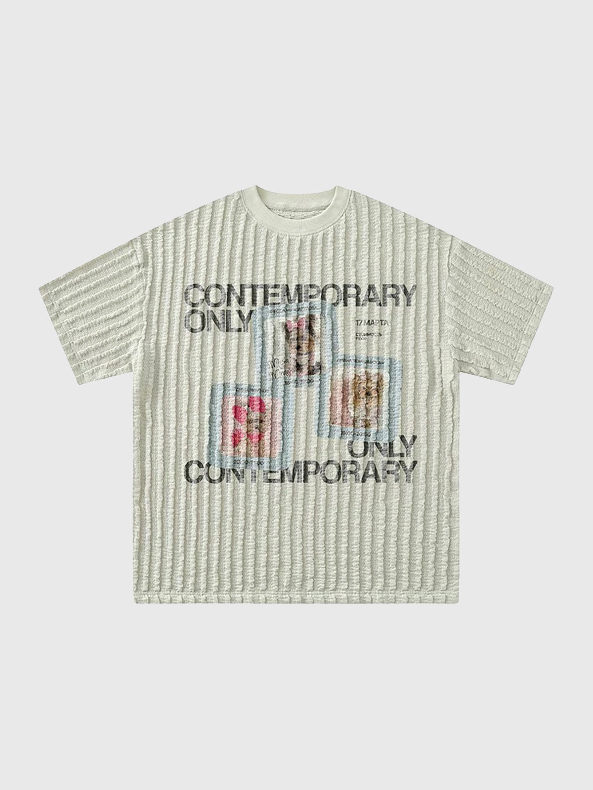 Puppy Code Stretch Tee - Off White
