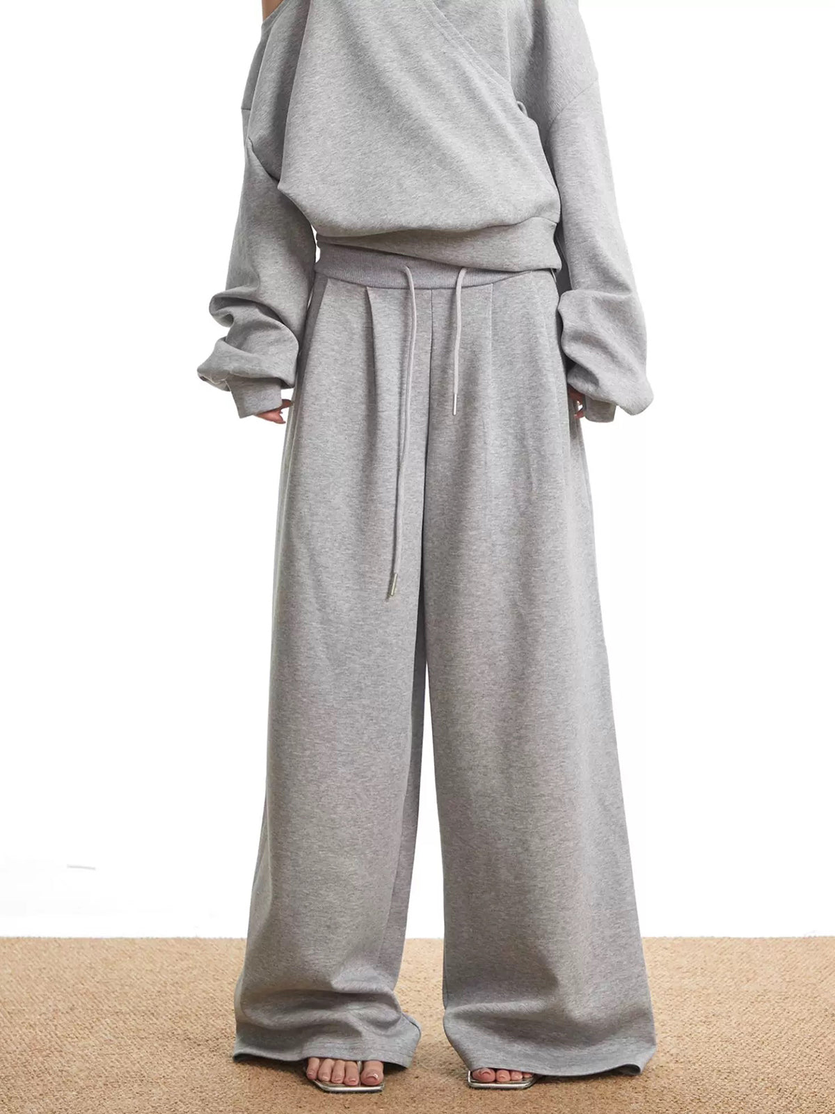 Match Break Cotton Pants - Ash Grey