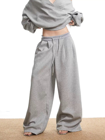 Match Break Cotton Pants - Ash Grey