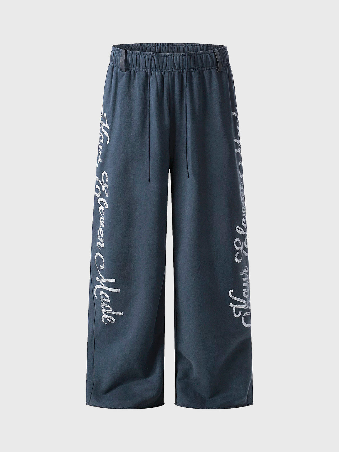 Love Note Raw Hem Pants - Charcoal Black