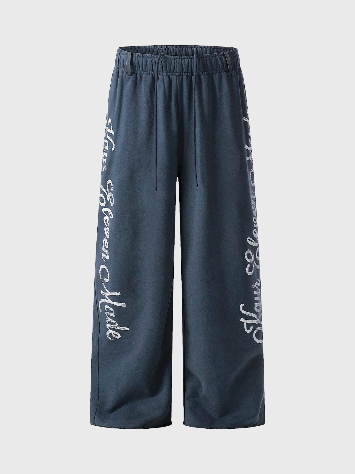 Love Note Raw Hem Pants - Charcoal Black