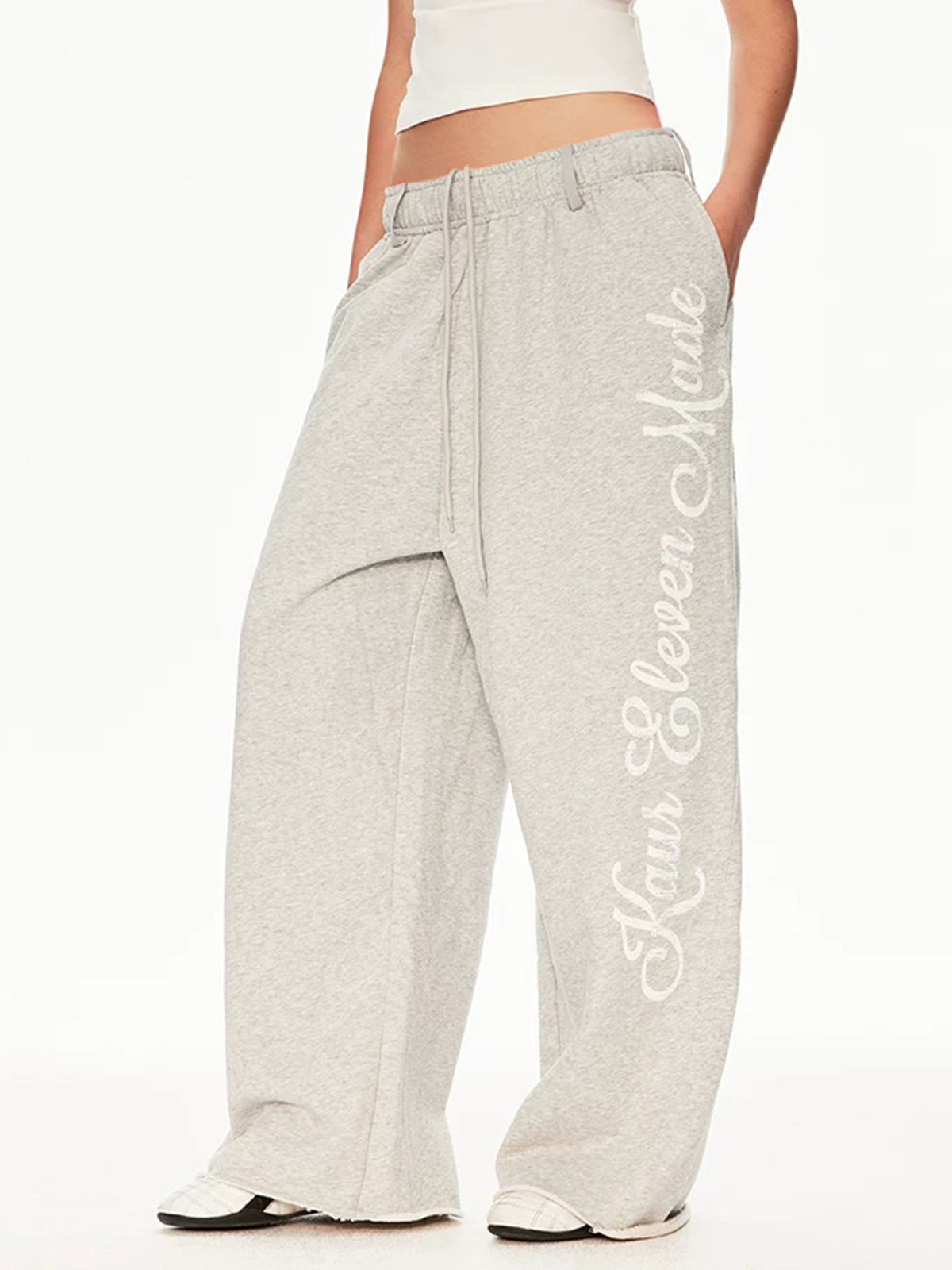 Court Day Straight Pants - Cream Beige