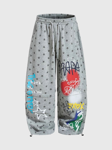 Marker Rush Barrel Pants - Speckle Grey