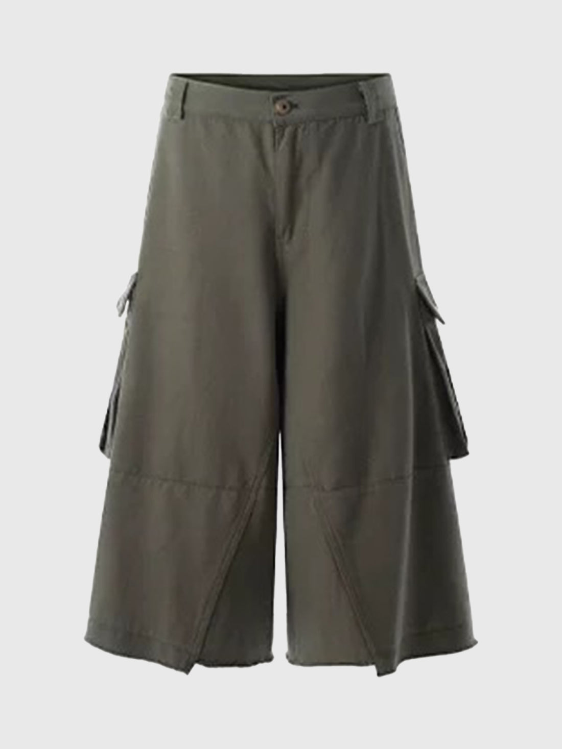 Three-Quarter Utility Pants - Moss Green