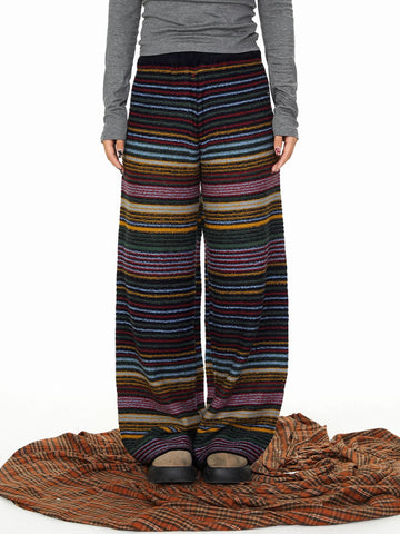 Night Nomad Rhythm Stripe Pants - Black Multi