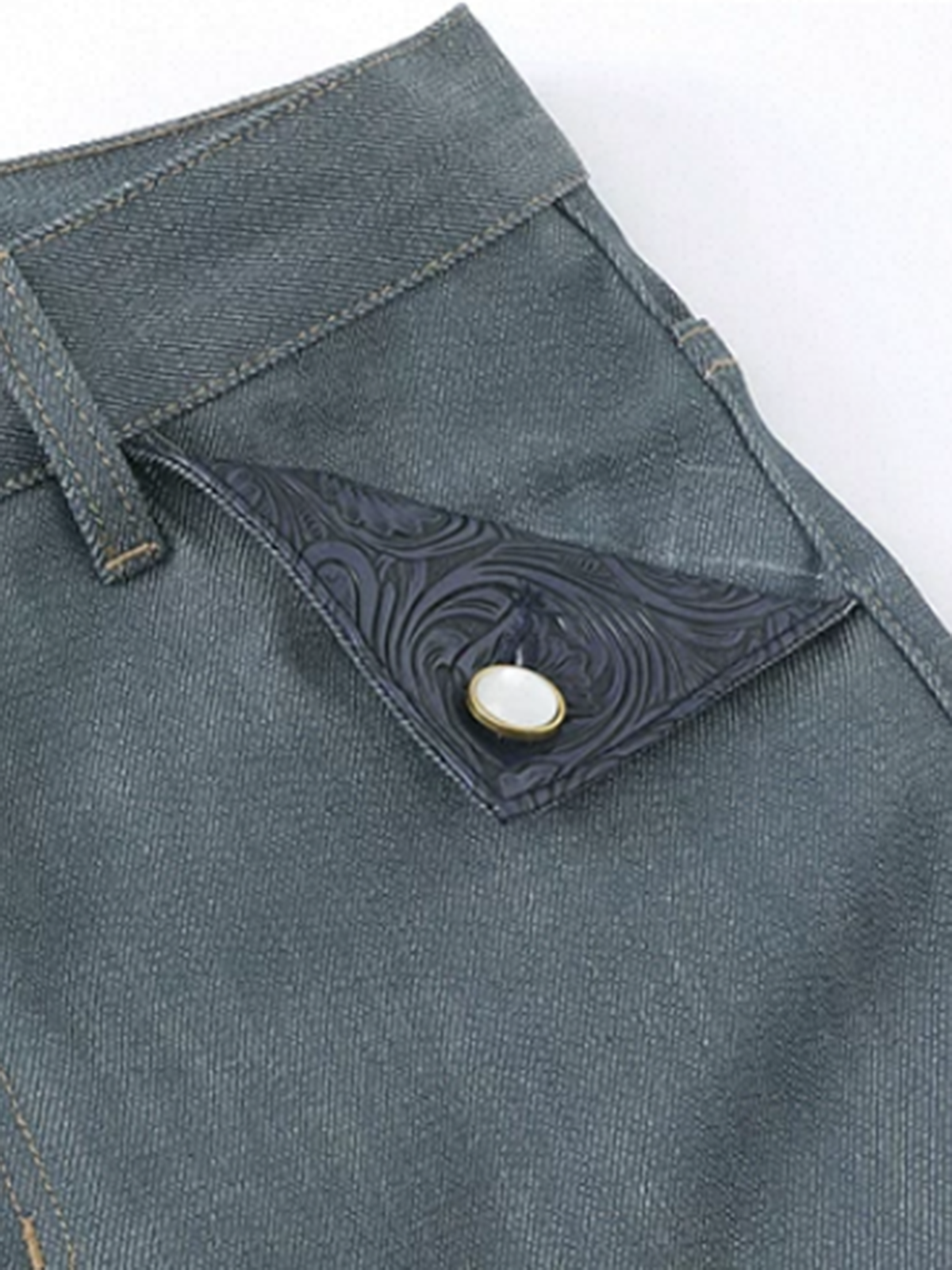 Brick Lane Wide-leg Distressed Denim Jeans - Blue