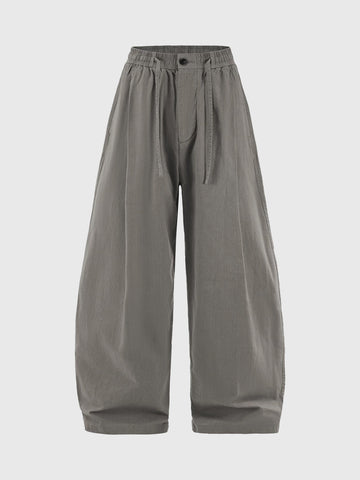 Grey Axis Tech Barrel Pants - Stone Grey