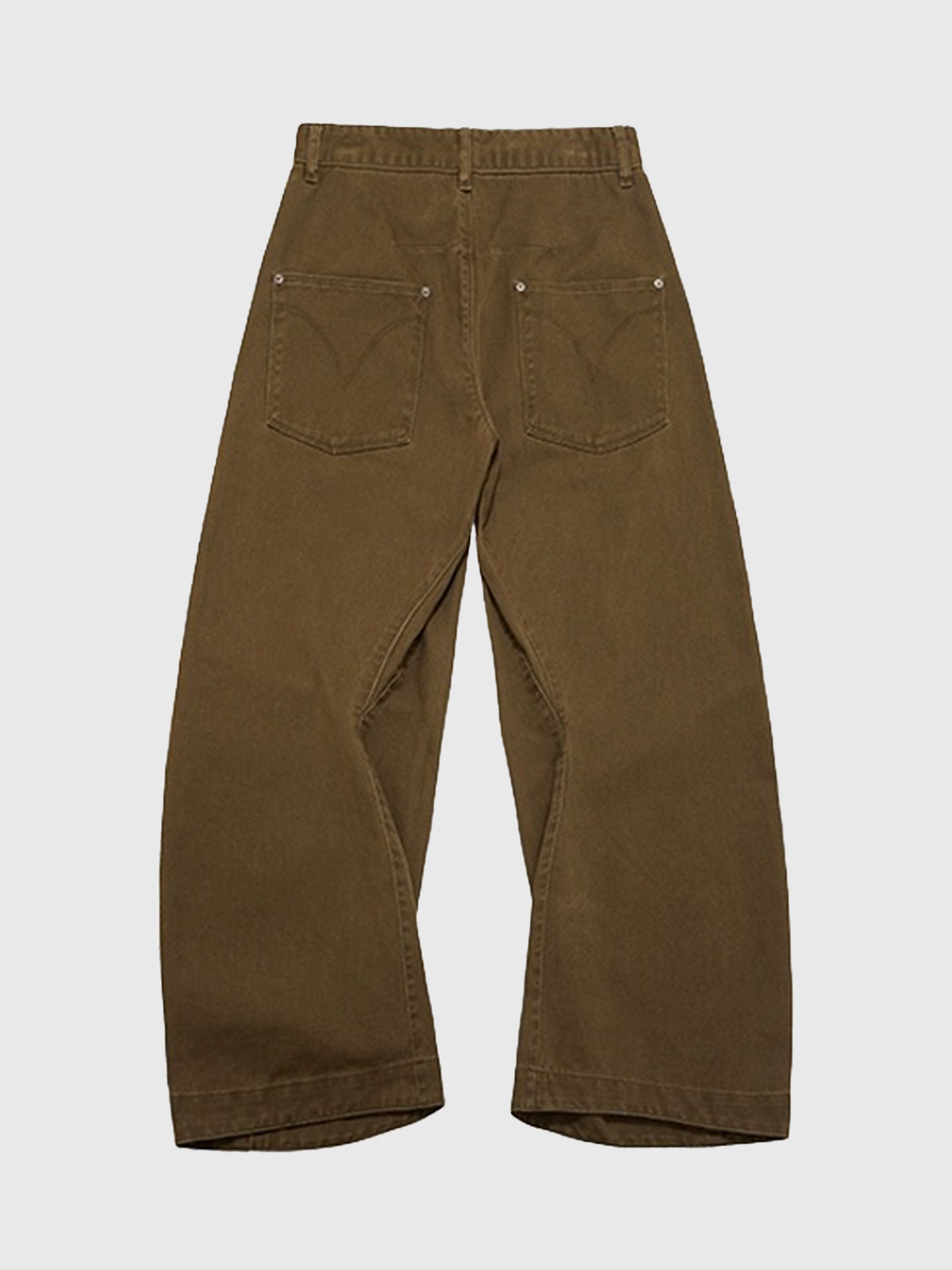Boardroom Barrel Pants - Coffee Brown