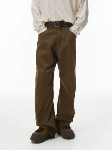 Boardroom Barrel Pants - Coffee Brown