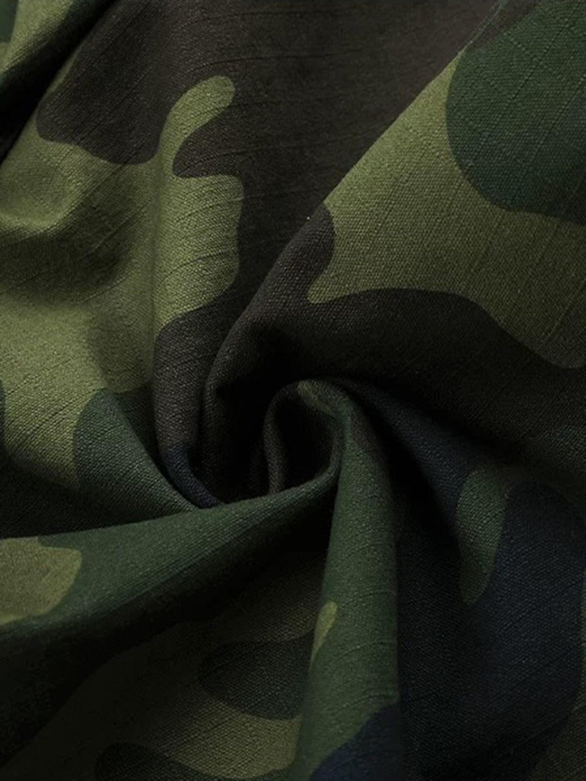 Brick Lane Wide-leg Camouflage Cargo Pants - Green