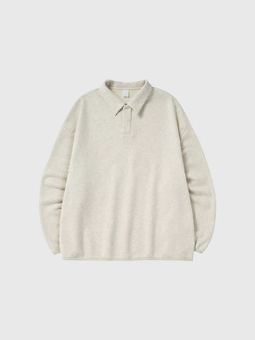 Weekend Theory Polo Sweatshirt - Cream White