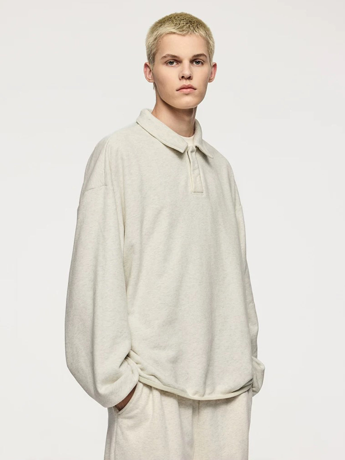 Weekend Theory Polo Sweatshirt - Cream White
