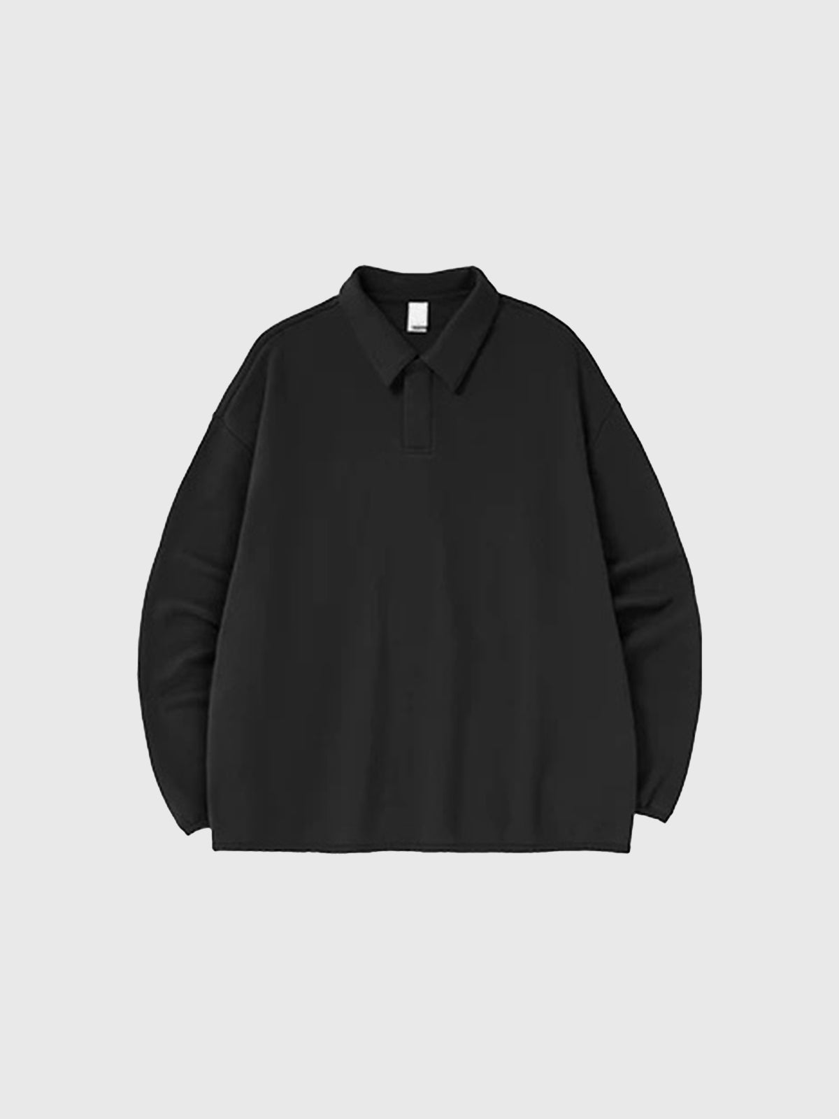Weekend Theory Polo Sweatshirt - Coal Black