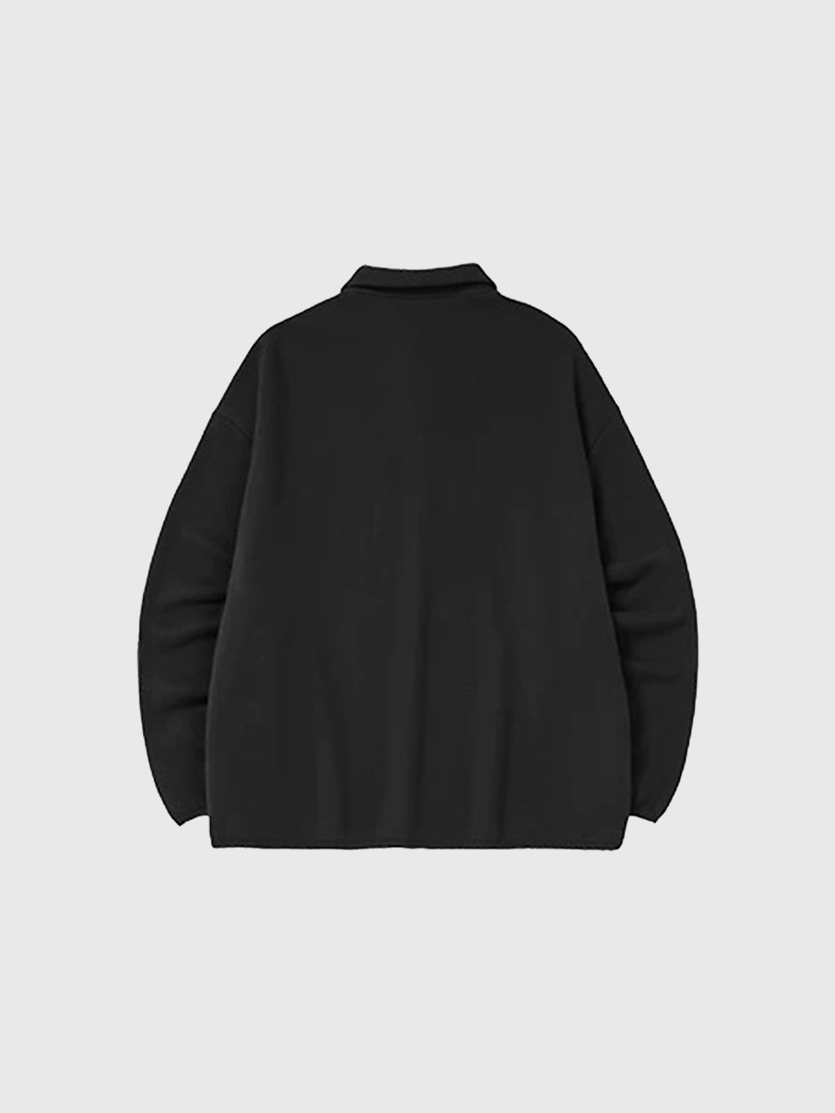Weekend Theory Polo Sweatshirt - Coal Black