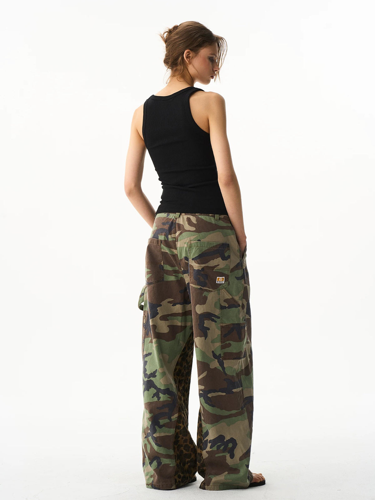 Wild Merge Cargo Pants - Camo Leopard