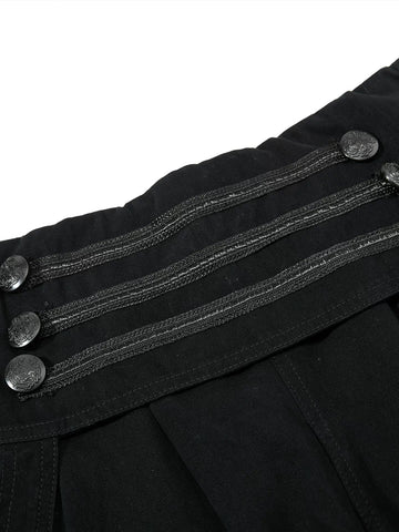 Brick Lane Wide-leg Utility Cargo Shorts - Black