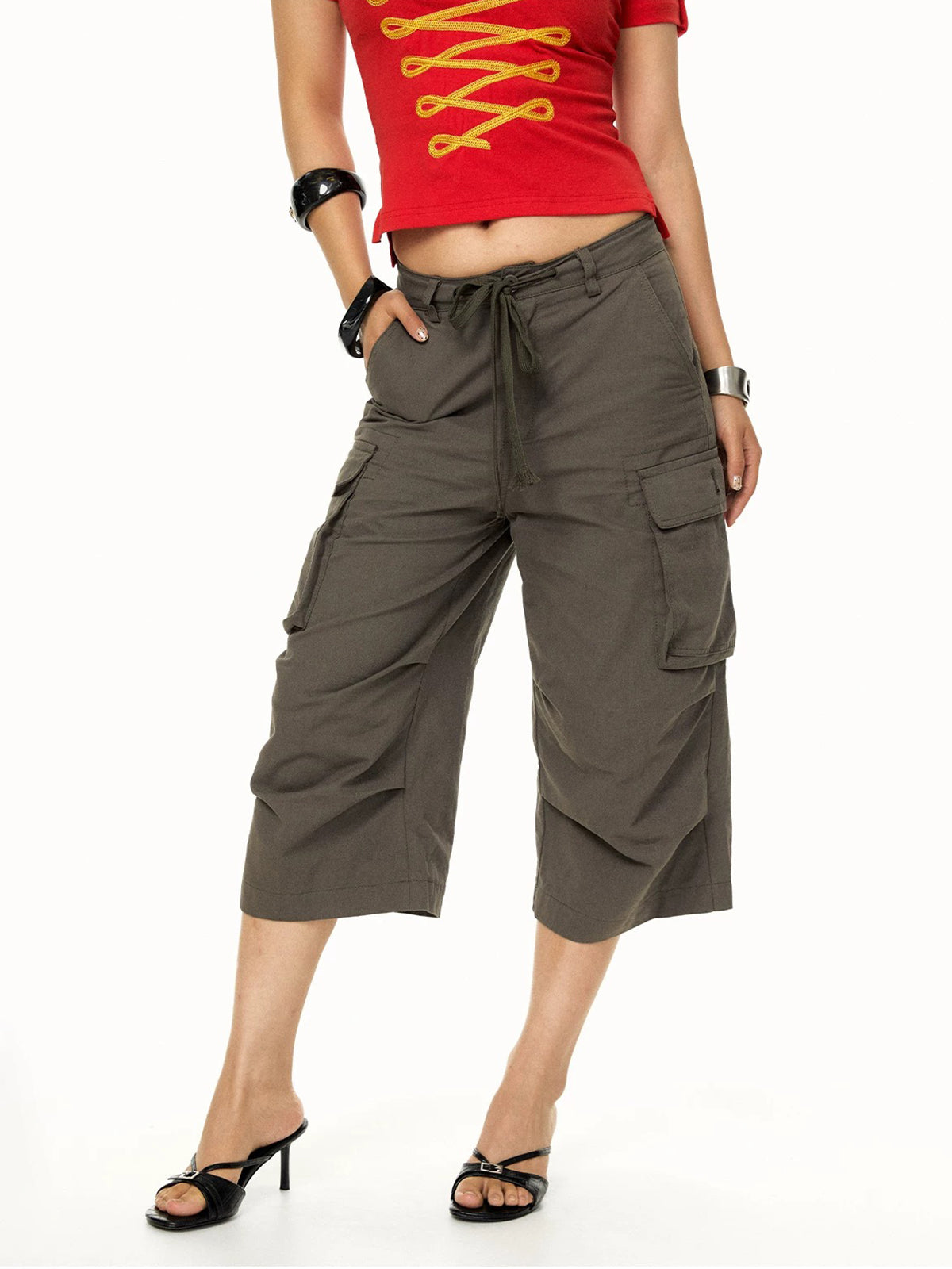 Brick Lane Straight-leg Utility Cargo Shorts - Brown