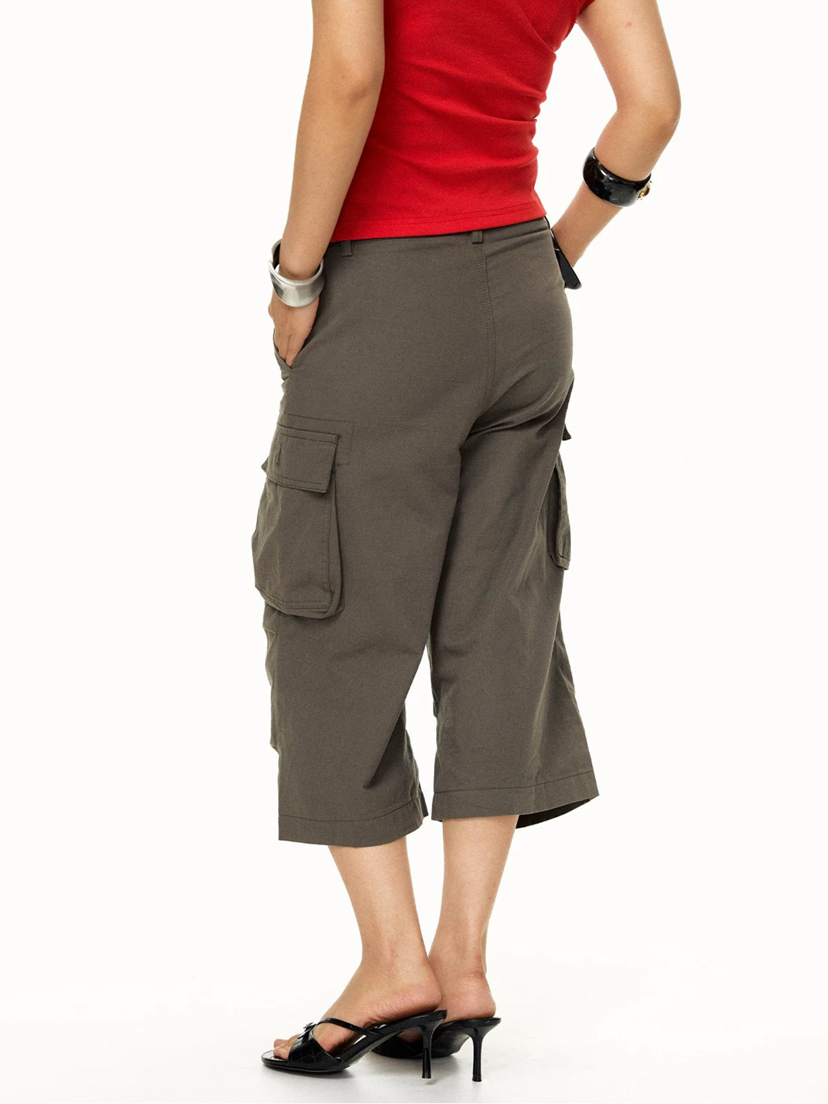 Brick Lane Straight-leg Utility Cargo Shorts - Brown