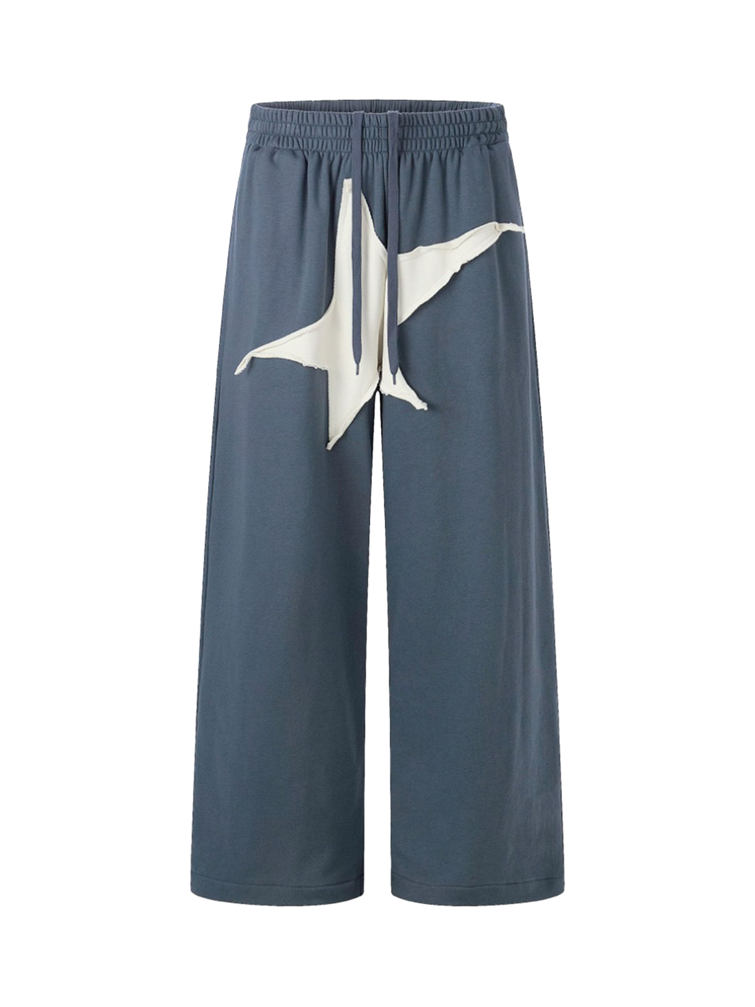Brick Lane Wide-leg Star Denim Jeans - Blue