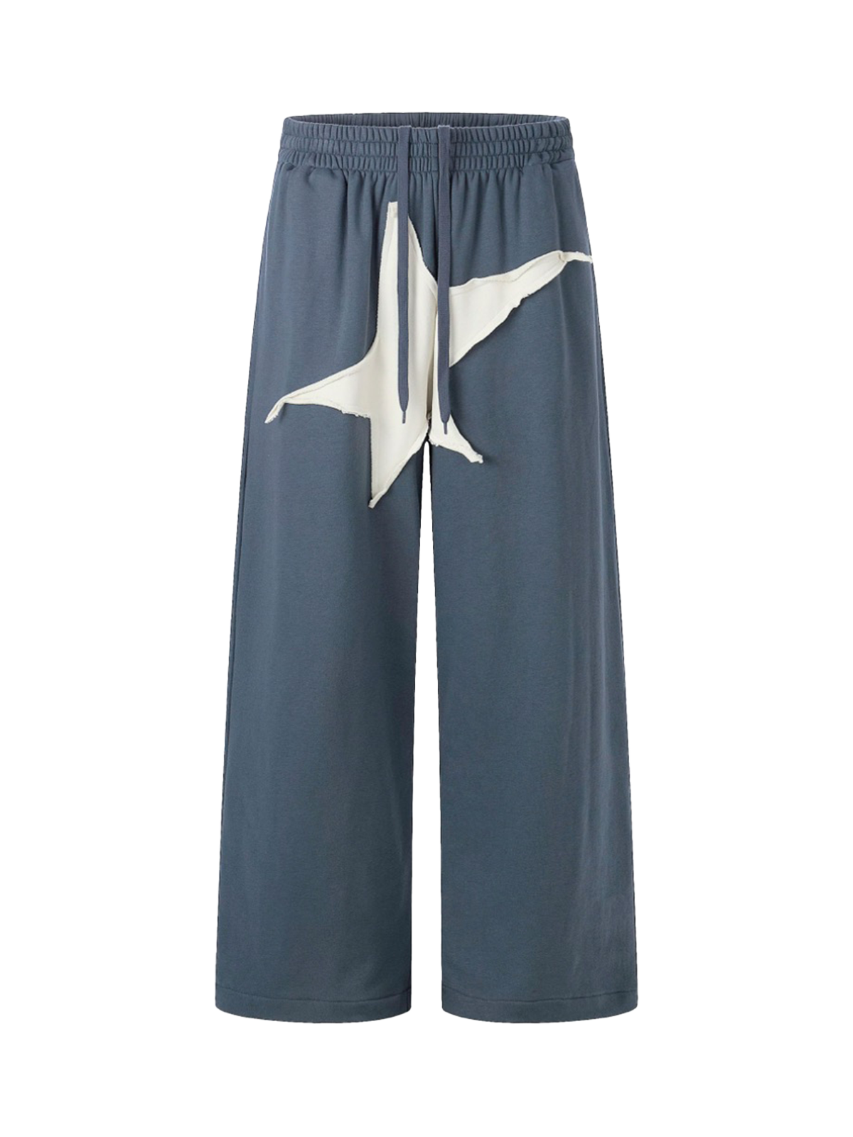 Brick Lane Wide-leg Star Denim Jeans - Blue