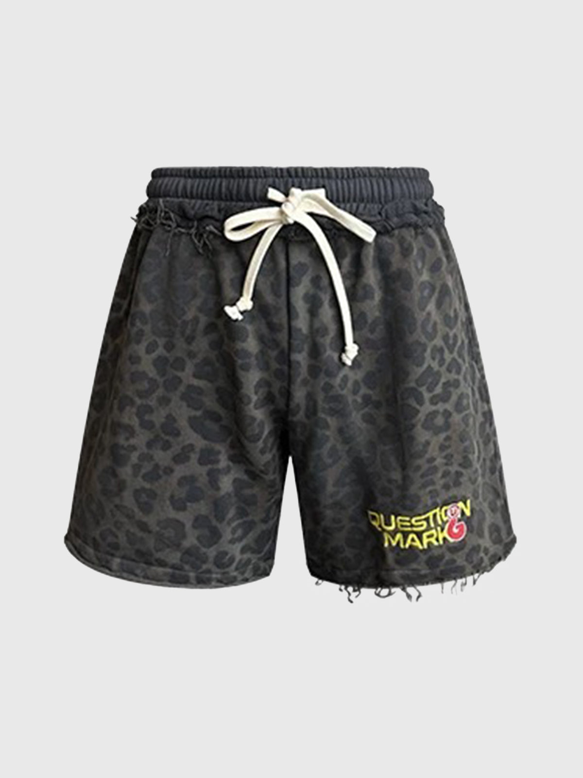 Brick Lane Wide-leg Leopard Print Cargo Pants - Black