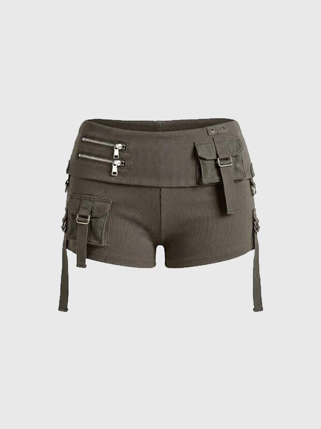 Brick Lane Skimming-fit Micro Denim Shorts - Brown