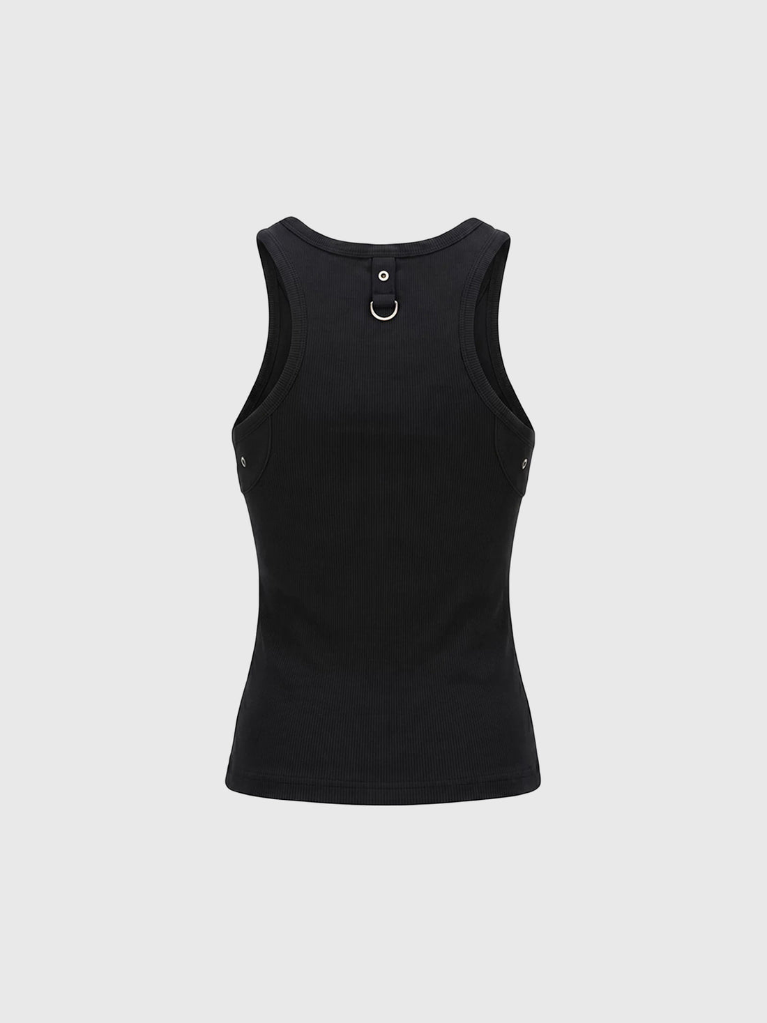 Brick Lane Skimming-fit Utility Pocket Vest Top - Black