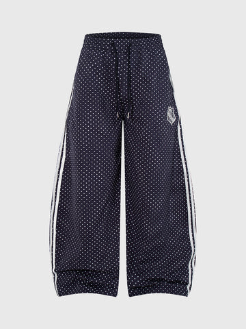 Night Confetti Barrel Pants - Ink Navy