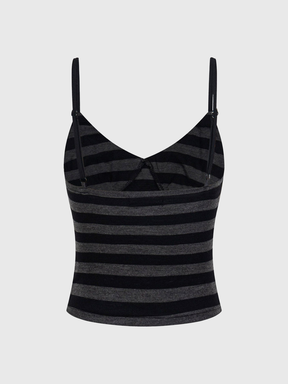 Brick Lane Skimming-fit Striped Knit Cami Top - Black