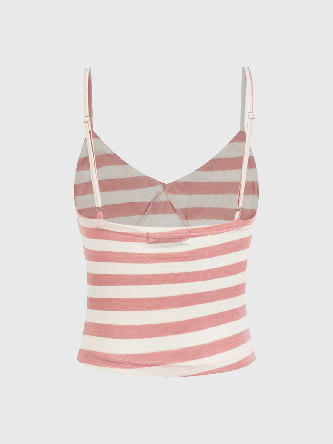 Brick Lane Skimming-fit Striped Knit Cami Top - Pink
