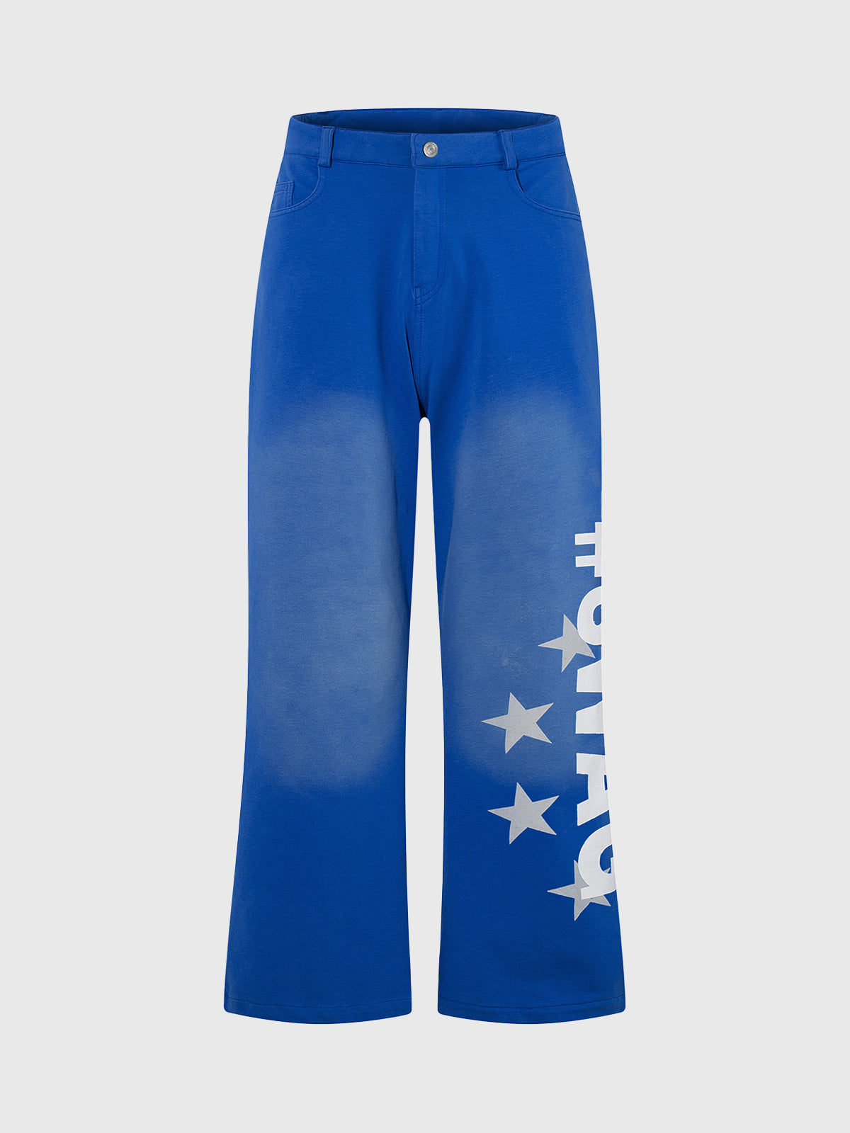 Cosmic Route Straight Pants - Bright Blue