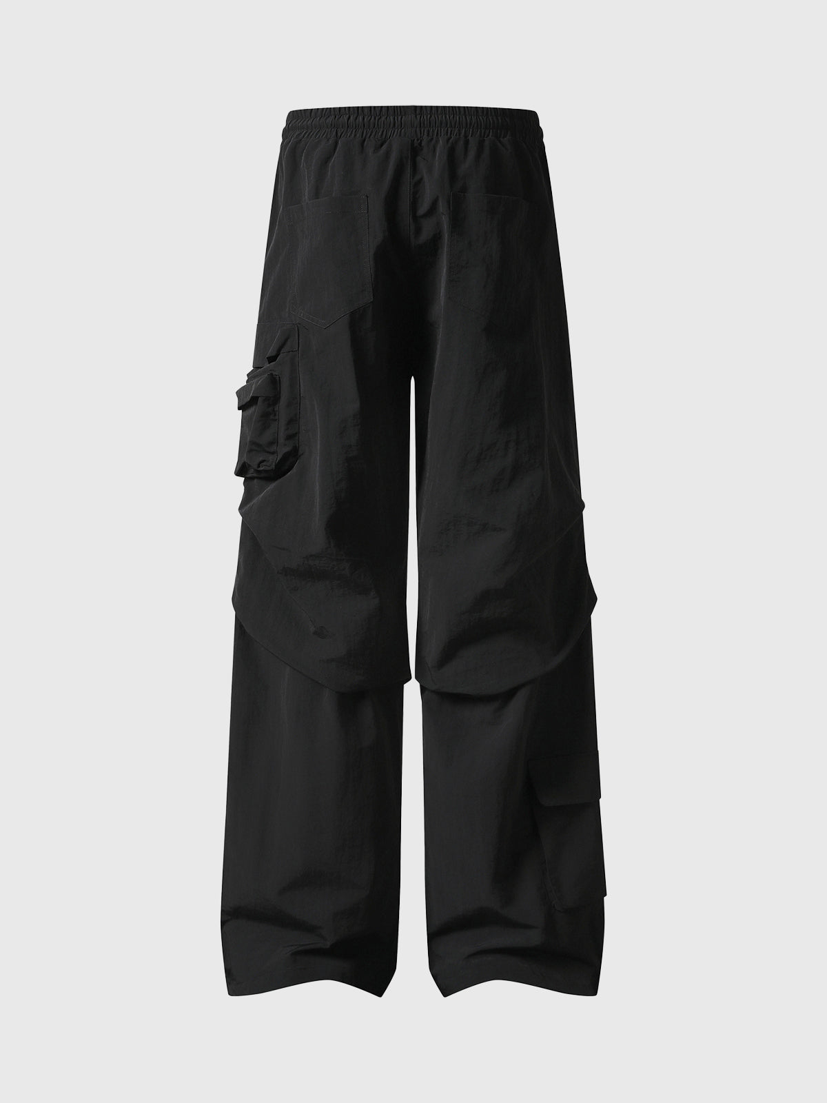 Shadow Stitch Straight Pants - Jet Black